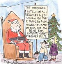 Funny Father Christmas Warning