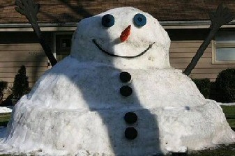 Pregnant Snow Woman