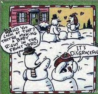 Snowman baby - Snow Scene