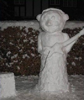 Snowman Guitar Player