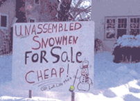 Snowman - Unassembled
