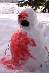 Funny Christmas snowman picture
