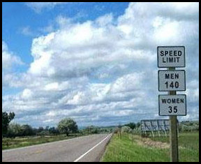 New Speed Limits Gender Bias