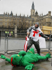 St George Slays Dragon - English Jokes