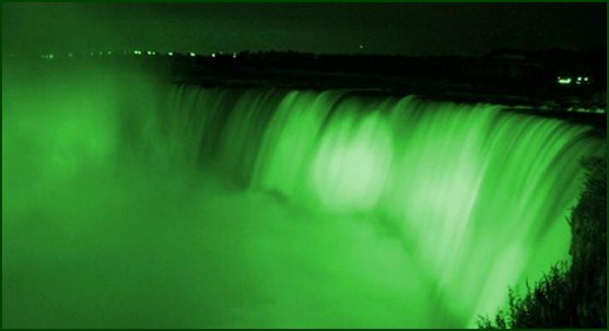 Green Niagra Falls