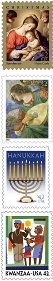 2009 Christmas Stamps USA