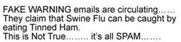 Swine Flue Spam