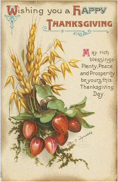 Thanksgiving Poem on Card