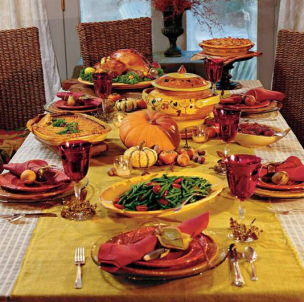 Thanksgiving table