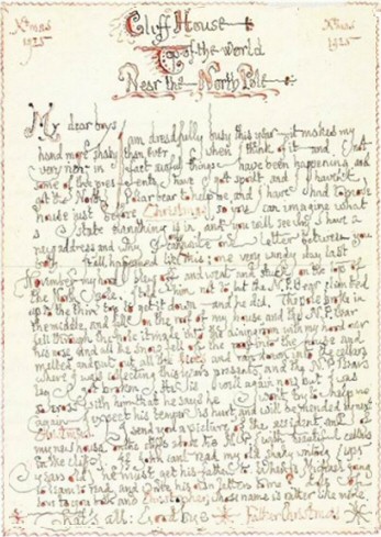 Tolkien Santa Letter 1925