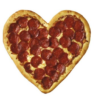 Valentine Pizza Pepperoni