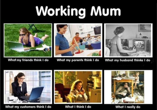 What a Working Mother is doing