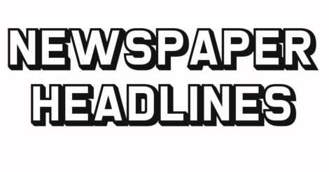 newspaper headlines