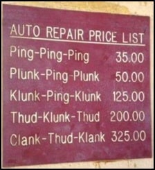 auto repair sign