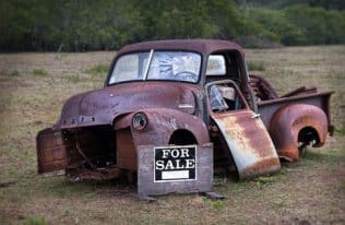 car for sale sign