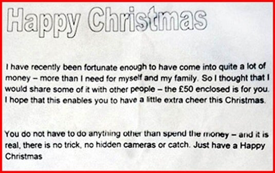 Christmas note