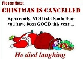 Christmas is cancelled cartoon