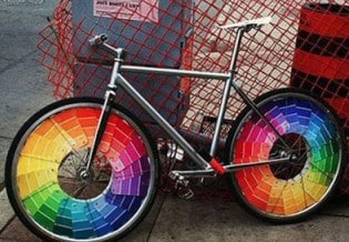 Colourful bike