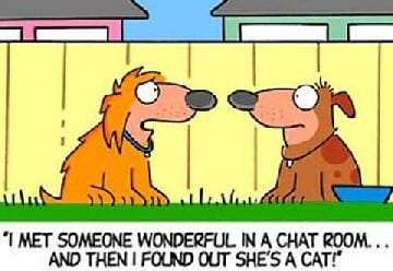 dog dating cartoon