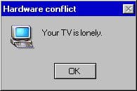 hardware conflict message