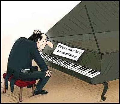 piano cartoon