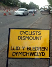 Welsh Cyclist sign