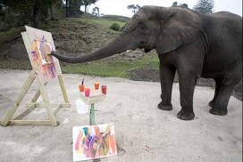 elephant painter