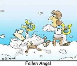 Falllen angel cartoon