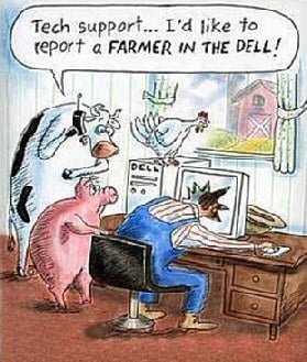 Farmer Dell cartoon