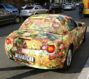 Flower power car