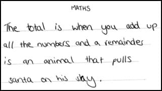 maths howler note