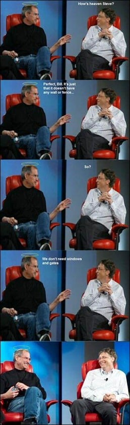 Steve Jobs and Bill Gates