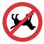 no dogs sign