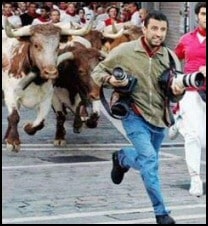 The Pamplona Bull Run