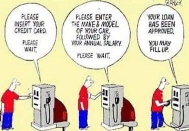 petrol loan cartoon