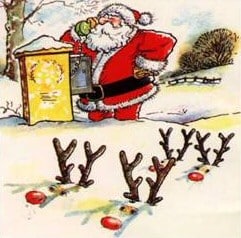 Santa in Snow