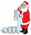 Santa with list