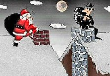 Santa Robber Cartoon