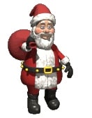 Santa with sack