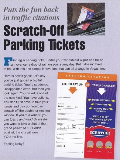 scratch off parking ticket