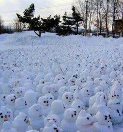snowmen field