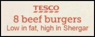 tesco burger shergars