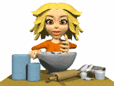 woman stirring dough gif