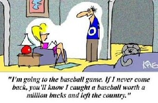baseball cartoon