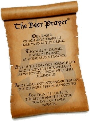 Beer Prayer scroll