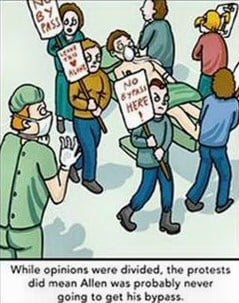 doctors protest cartoon