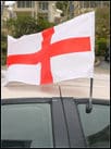 England flag car window