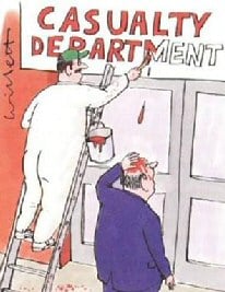 painting casualty department cartoon