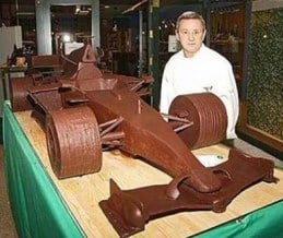 Chocolate f1 car