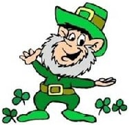 Irish leprechaun cartoon